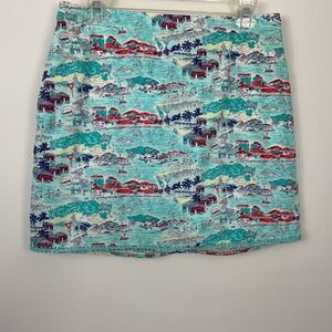 Vineyard Vines St. Barths Scene Skirt Women's Size S